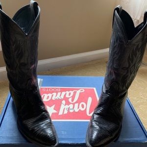 Tony Lama Lizard Western Cowboy Boots